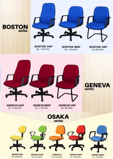Kursi Kantor UNO Boston Geneva Osaka - Jual Kursi Kantor UNO Harga Murah