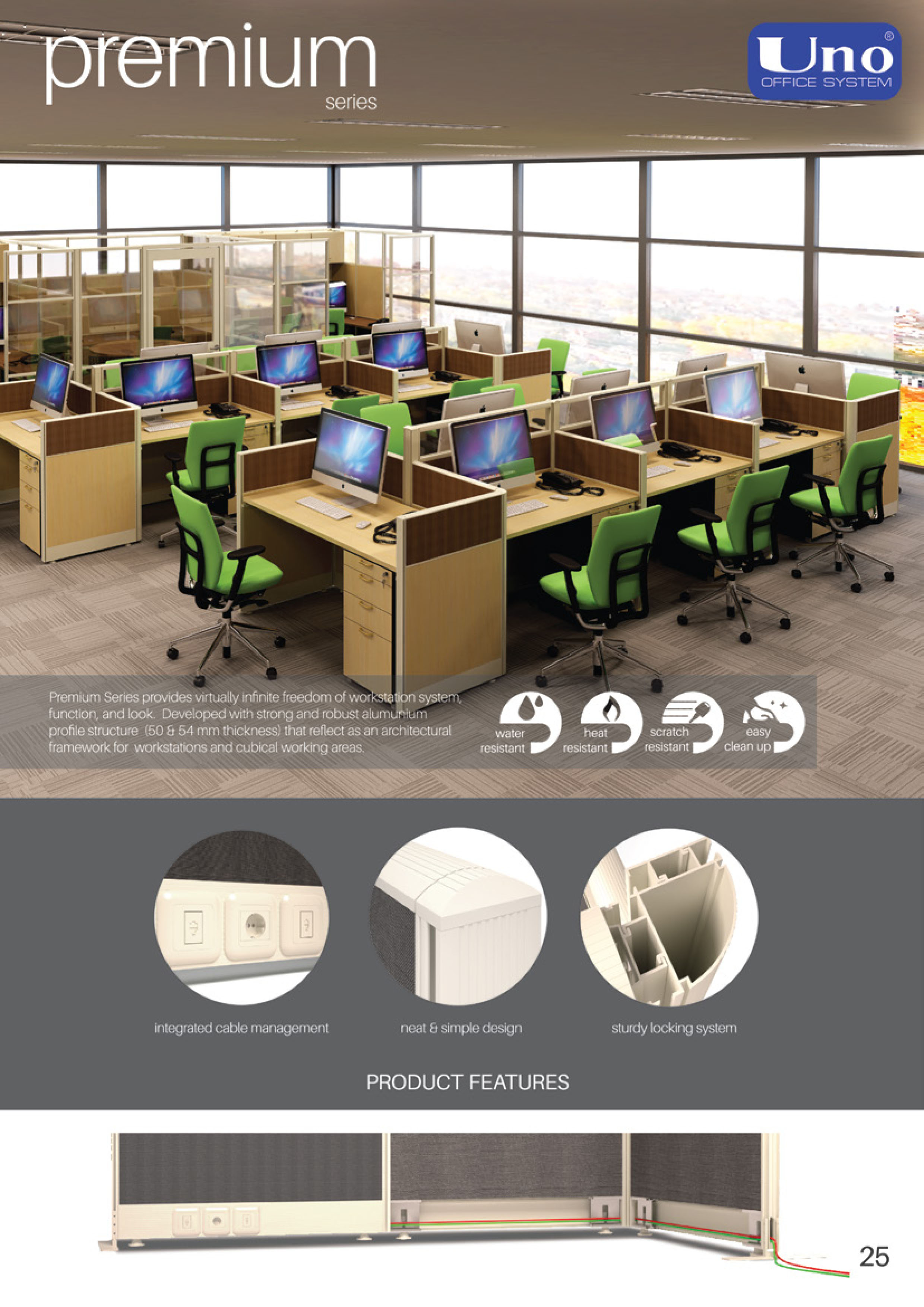 Jual partisi kantor uno