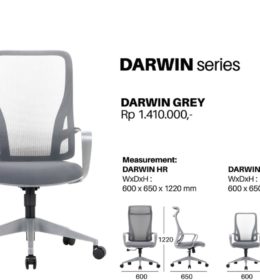 Kursi Kantor UNO Darwin Grey 1 260x280 - Kursi Uno Kantor Darwin Grey
