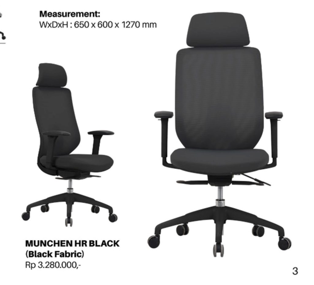 Kursi Kantor UNO Munchen HR Black 2 1024x928 - Kursi Kantor Uno Munchen HR Series