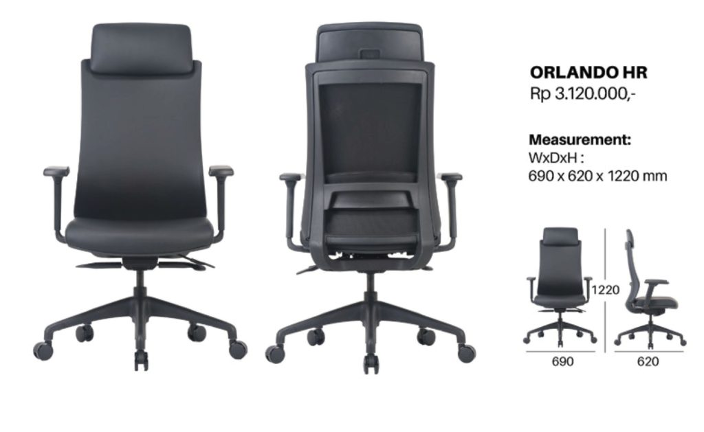 Kursi Kantor UNO Orlando HR 1024x629 - Kursi Kantor Uno Oregon