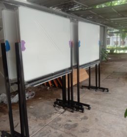 Papan Tulis Whiteboaard 90x120 Standing 2 muka